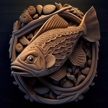 3D model Colombian hifessobricon fish (STL)